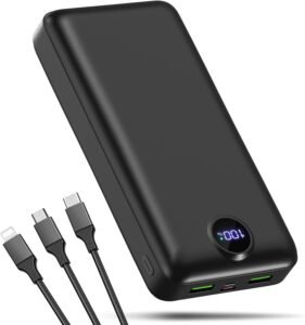 INIU Laptop Power Bank, 50000mAh Portable Capacity External Battery Pack with Fast Charging Cables